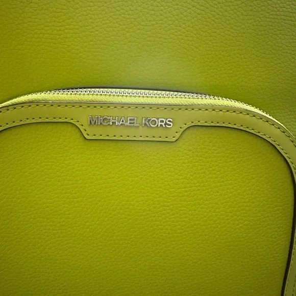 Lime—Michael Kors Jaycee Large Pebbled Leather Backpack - Picture 3 of 8